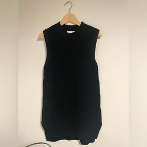 H&M Black Sleeveless Sweater Dress XS